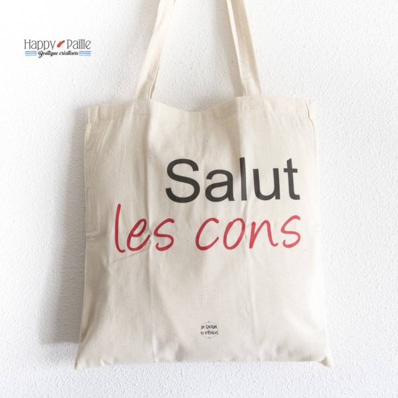 Tote bag Salut les cons