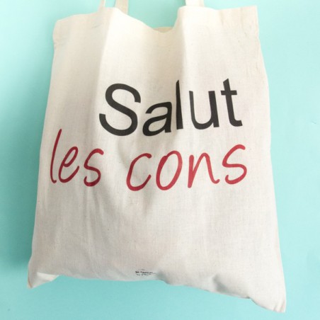 Tote bag Salut les cons