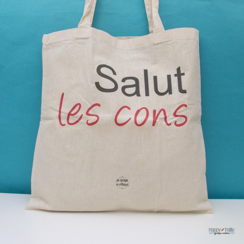 Tote bag Salut les cons