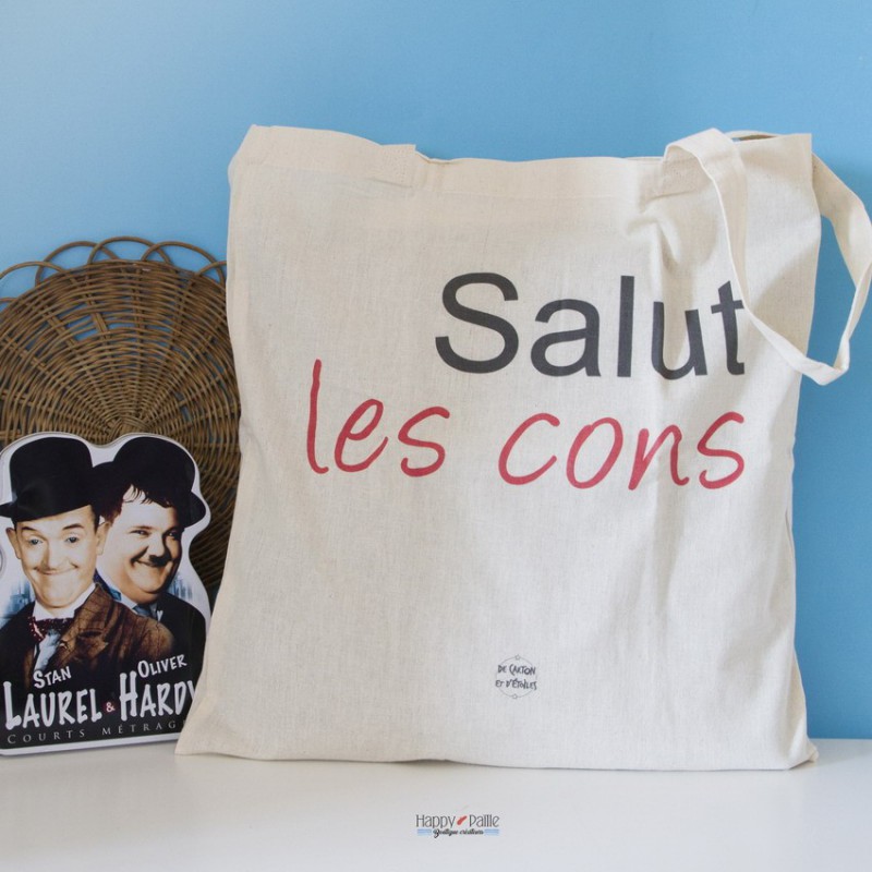 Tote bag Salut les cons
