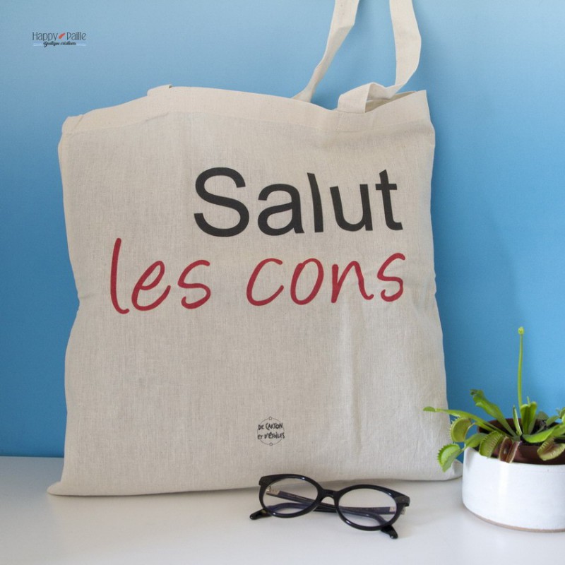 Tote bag Salut les cons