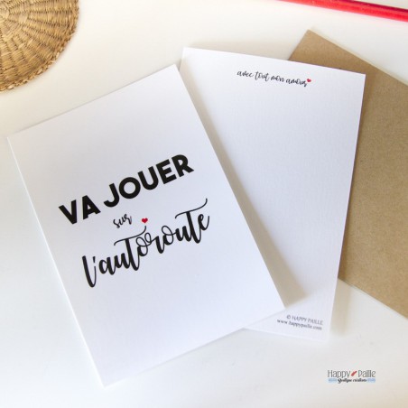Carte Va jouer sur l'Autoroute