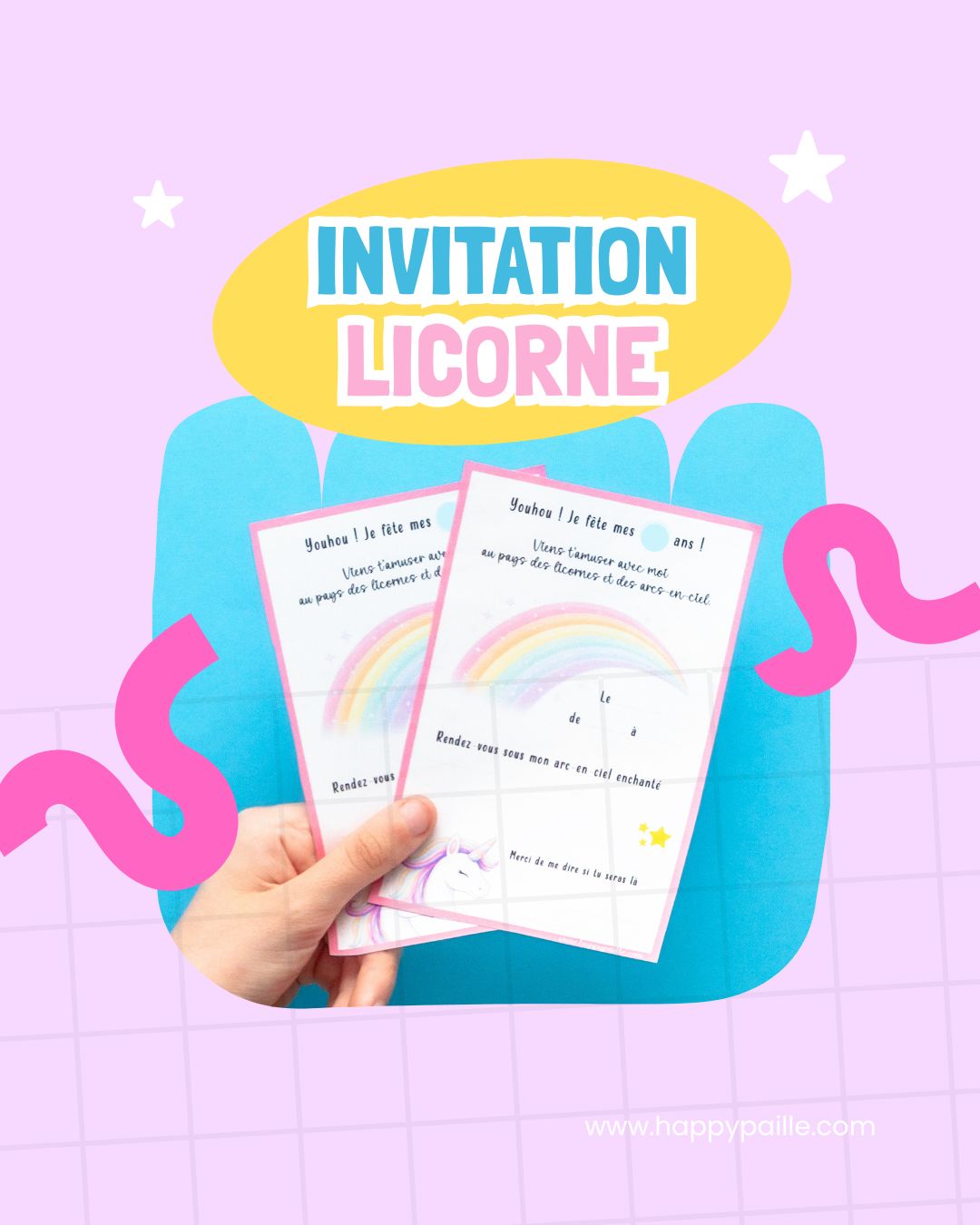 invitation licorne